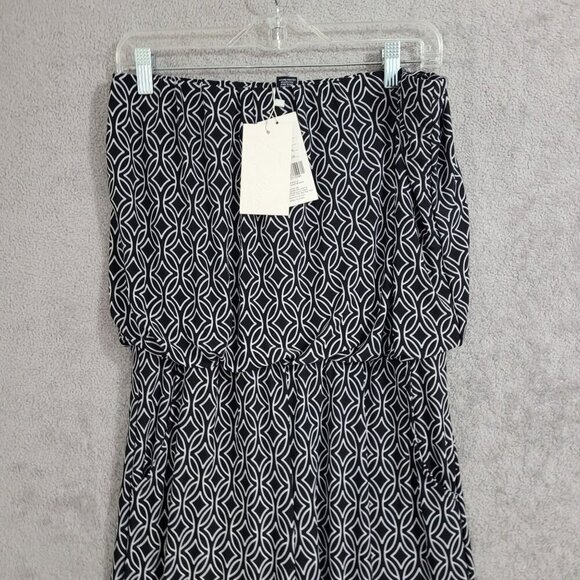 NWT 5th & Love Womens Black & White Print Sleeveless Jumpsuit L - Picture 6 of 8